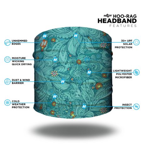 aquamarine floral headband features list