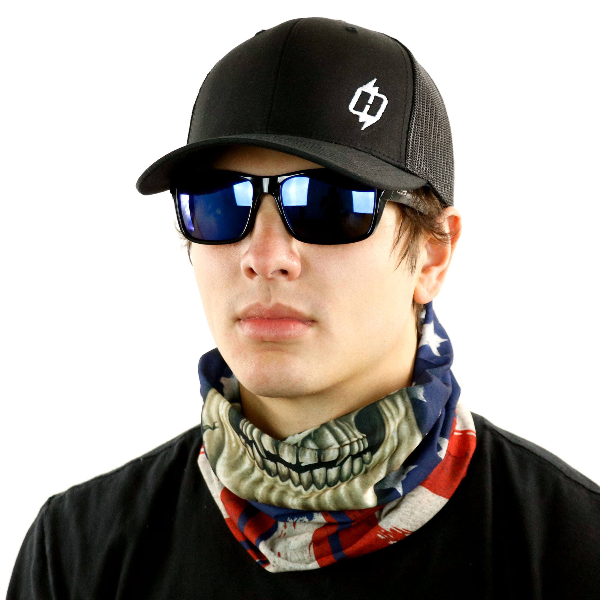 Unisex Reusable Windproof Anti-Dust Mouth Bandanas The Nightmare Before Christmas Skull Outdoor Camping Motorcycle Running Neck Gaiter With 2 Filters For Teen Men Women