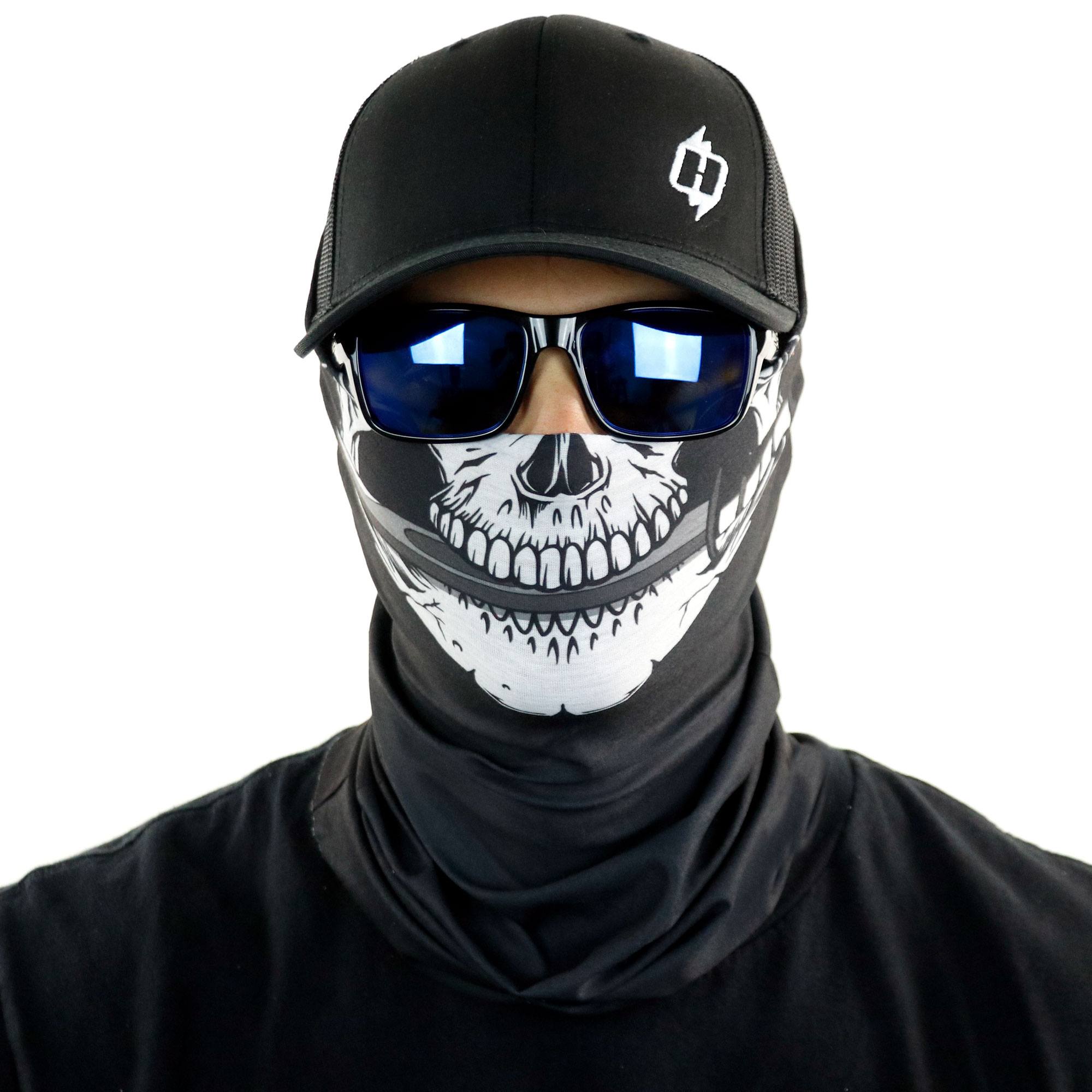 Krazy K-Bar Skull Face Mask | Biker Skull Bandana - Hoo-rag