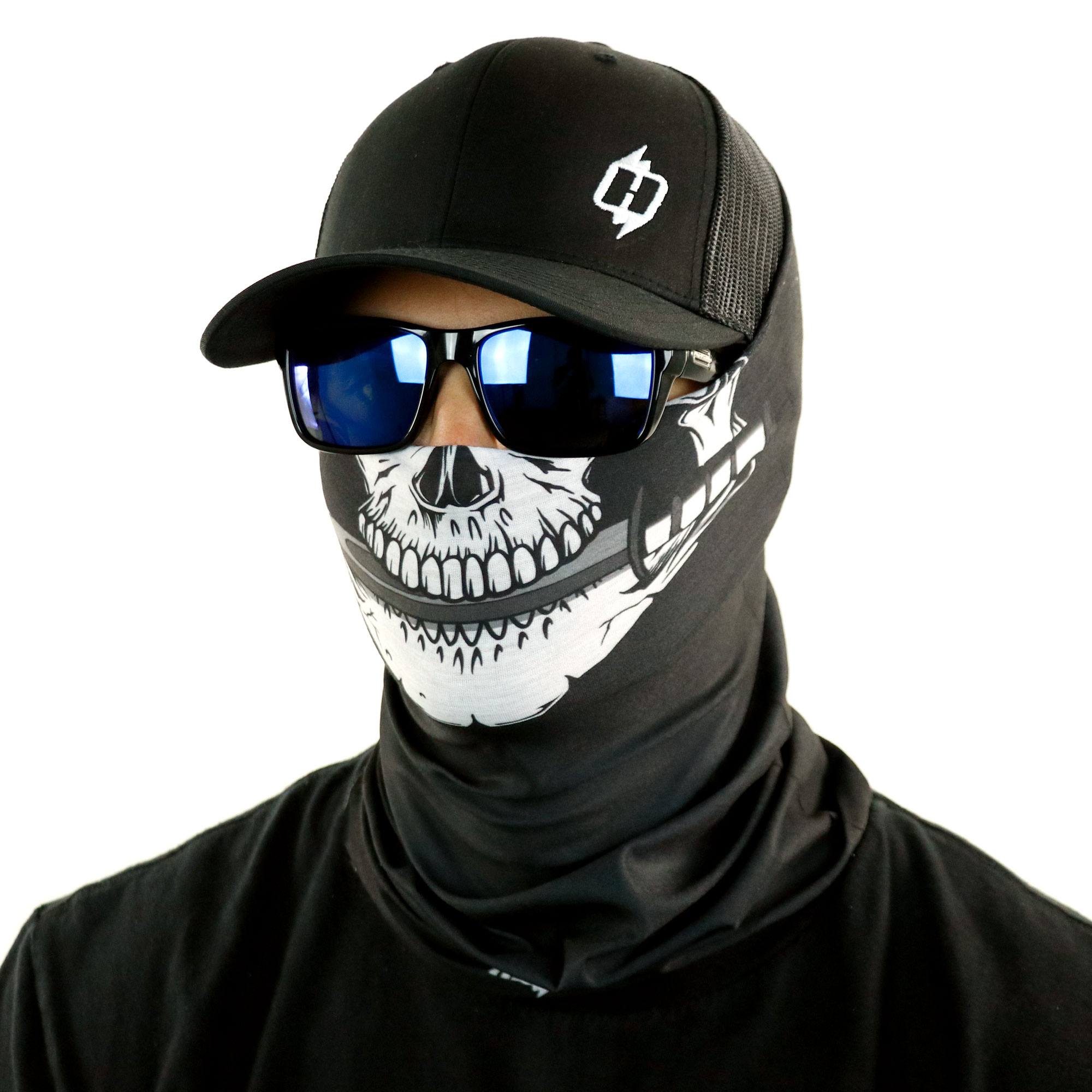 Krazy K-Bar Skull Face Mask | Biker Skull Bandana - Hoo-rag