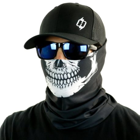 skull motorcycle face mask bandana side