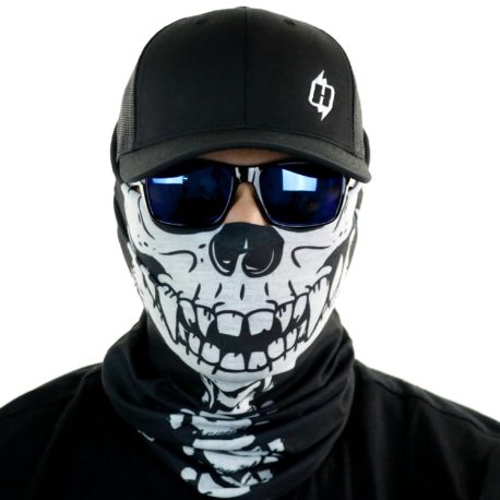 skull with spine motorcycle face mask bandana HRB12