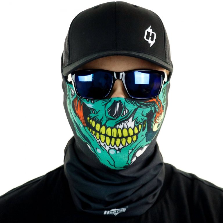 The Zombie Skull Face Mask | Biker Skull Bandana - Hoo-rag