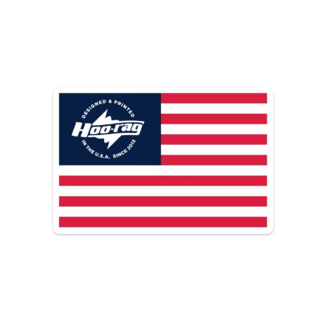 american flag hoorag sticker