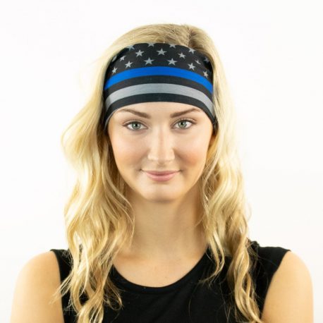 Thin Blue Line Running Yoga Headband and Bandana just 9.95 @ Hoo-rag