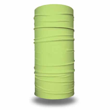 image of solid lime green tubular bandana