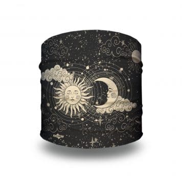 cosmic sun and moon headband