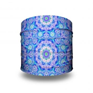 blue pink mandala headband