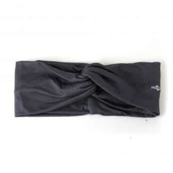 Twisted Knot Headband in Charcoal Gray